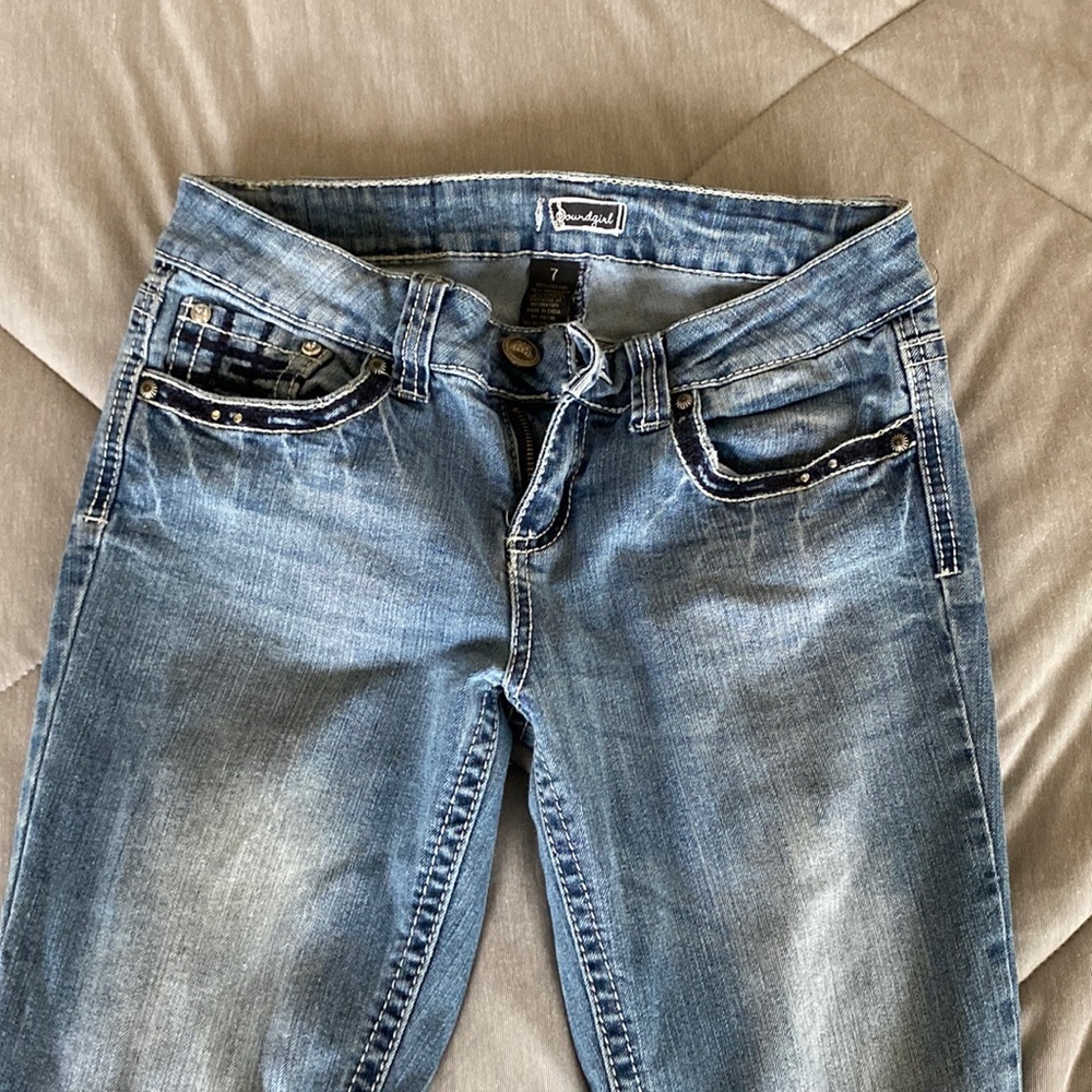 Sound girl size 7 denim bell bottoms jeans